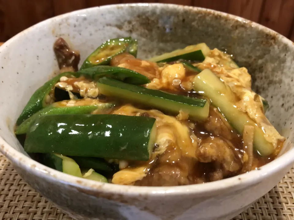 今日も夏野菜を使った賄い丼(^^)|bontaさん