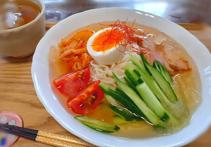 Snapdishの料理写真:韓国冷麺💙|びせんさん