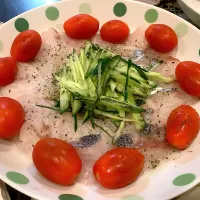 Snapdishの料理写真:メダイのカルパッチョ🐟😋