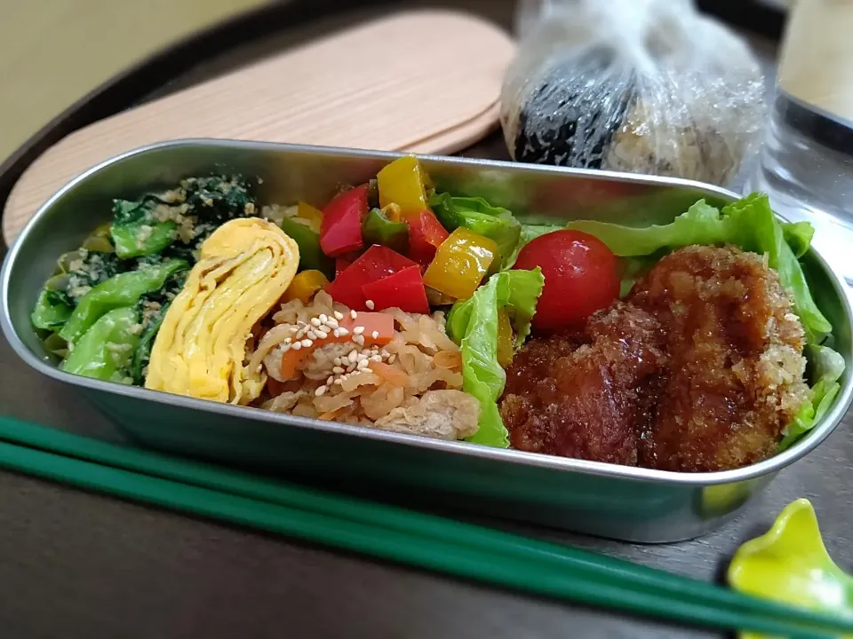 Snapdishの料理写真:【冷凍作り置き】チンして詰めるだけ弁当|🌼さん