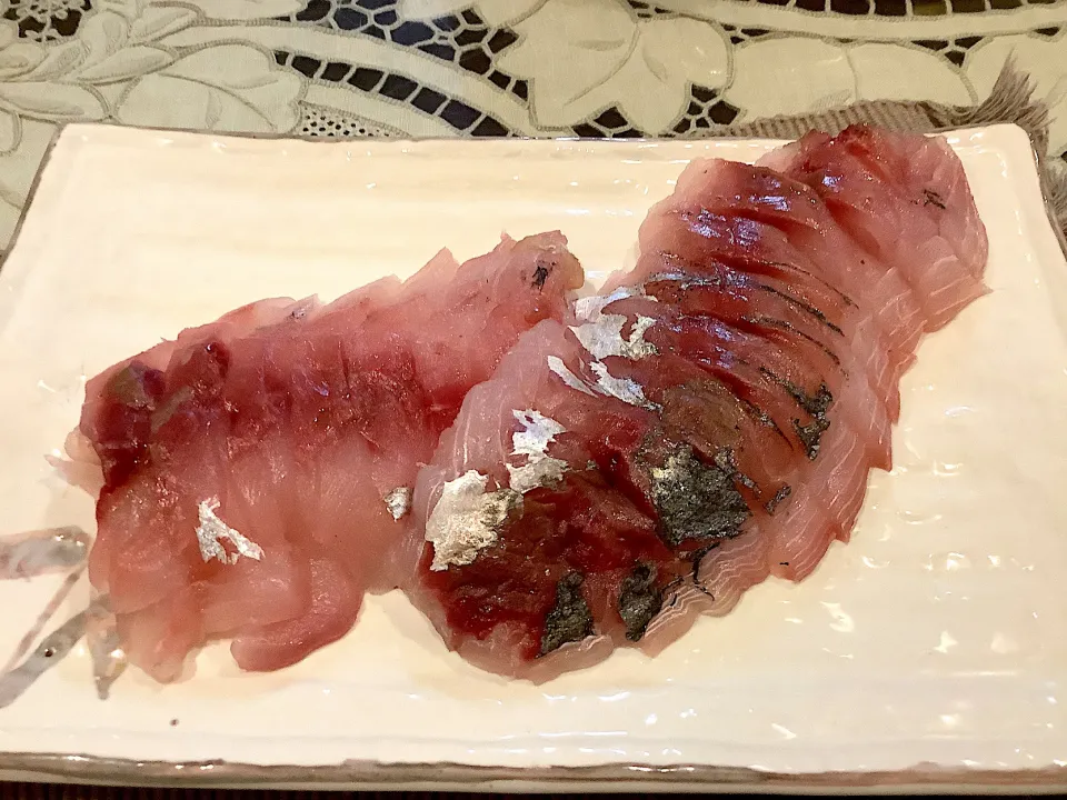 ビック鯵のお刺身🐟😋|アライさんさん