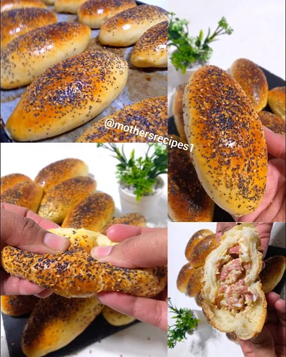 stuffed bread recipe 👇 with full recipe video|وصفة واستفادة mother's recipesさん