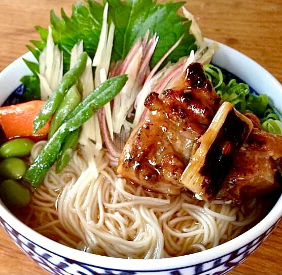 冷製:夏にゅうめんde昼ごはん|ばくあんしゃさん