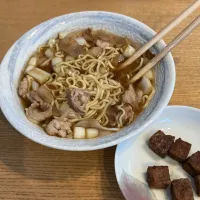 肉野菜ラーメン＆サイコロステーキ|かおるさん