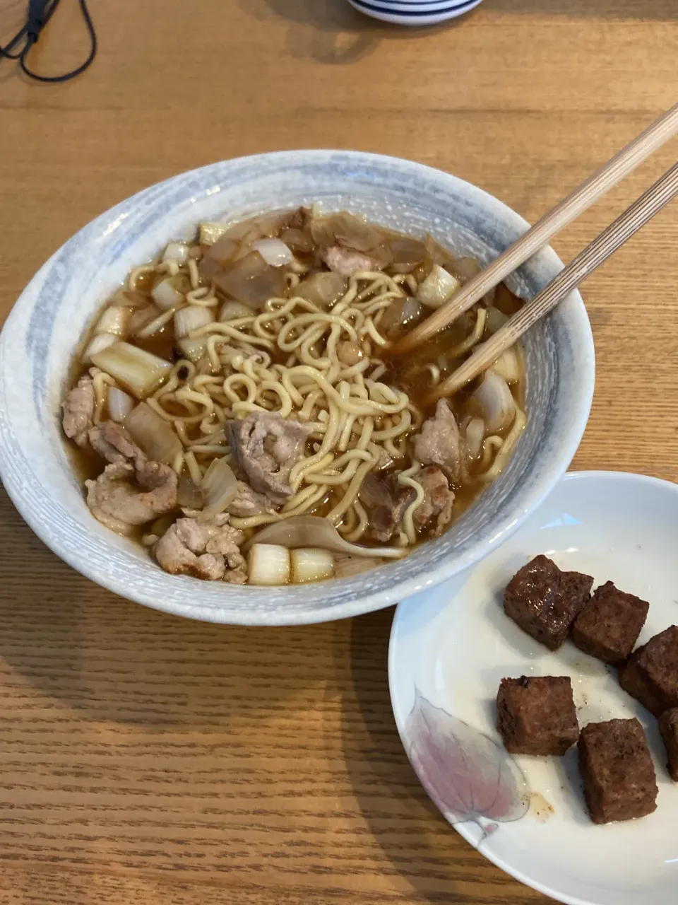 肉野菜ラーメン＆サイコロステーキ|かおるさん