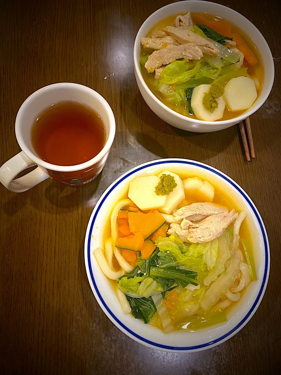 鶏と野菜の出汁うどん　柚子胡椒|ch＊K*∀o(^^*)♪さん