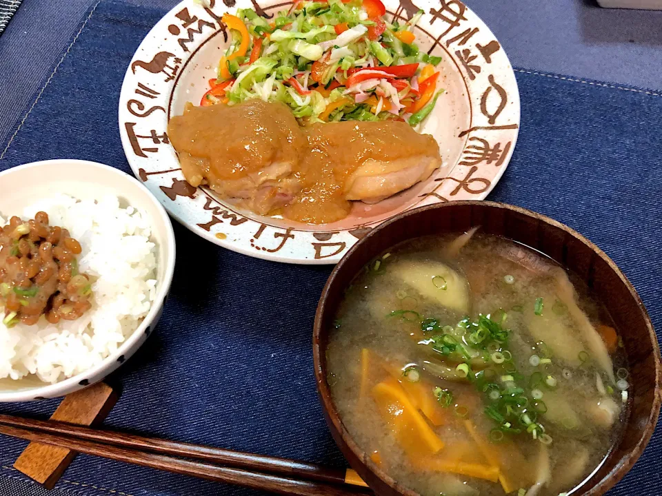 鶏もも肉の西京焼き|はっぱさん