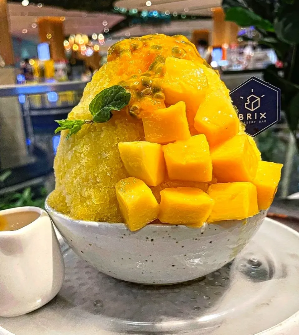 Time for Sweet & Sour Dessert w/ Passion Fruit Mango Bingsu 🥭🍧🧡🤤|An'leeさん