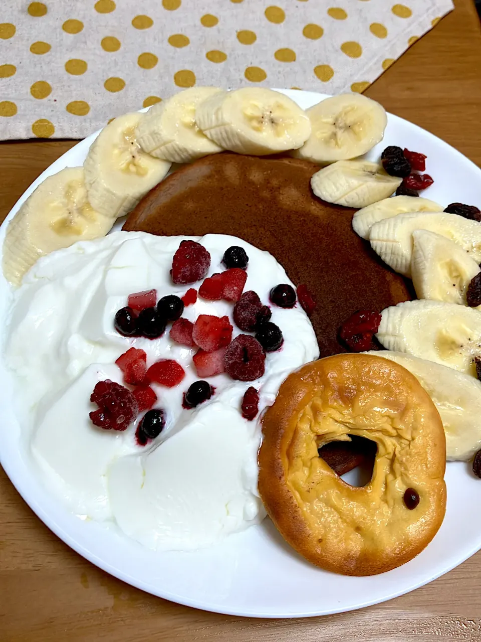 パンケーキときな粉シュー|ぽっぽさん