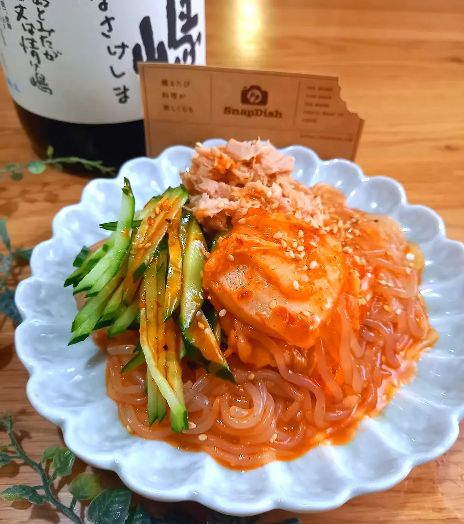 Snapdishの料理写真:しらたきでビビン麺風⁉️|ナオミさん