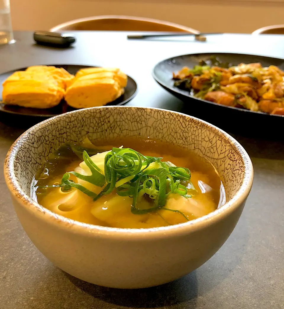 朝ごはんはお味噌汁☀️|さおさん