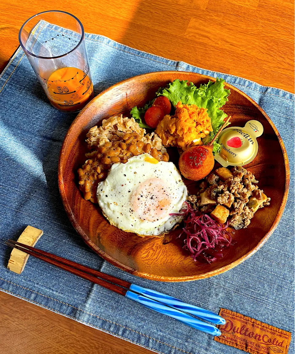 本日の朝ご飯プレート☆|かなさん