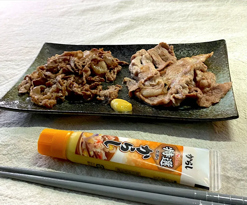 Snapdishの料理写真:豚肉と牛肉|かっちゃん杉さん