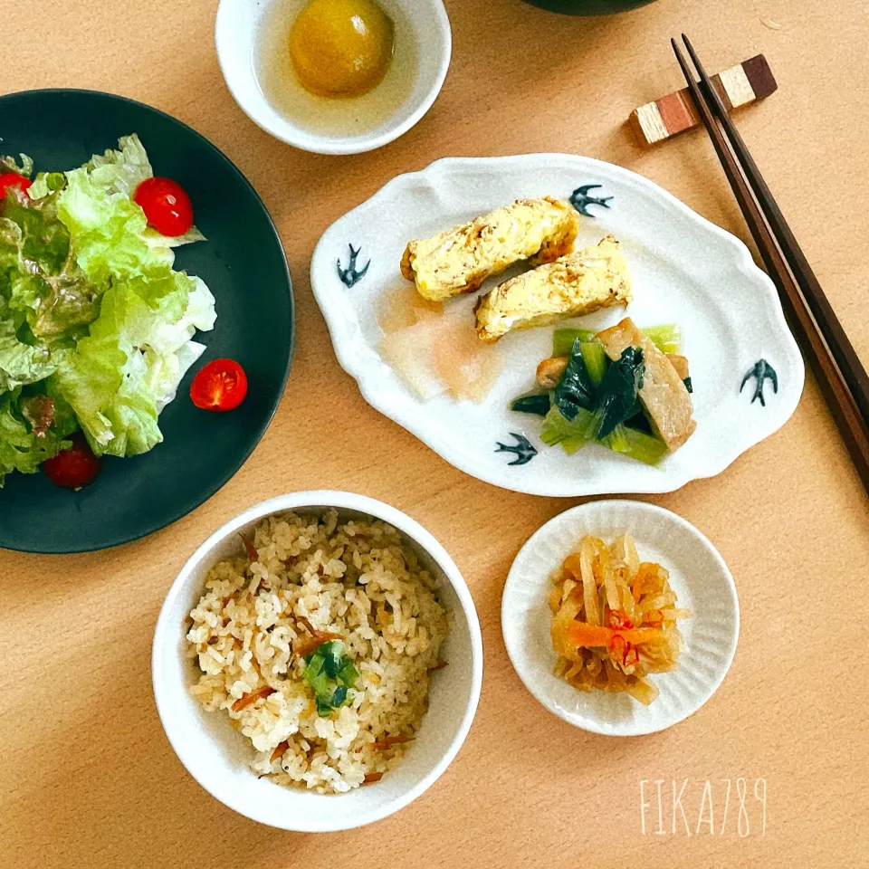 Snapdishの料理写真:ちりめん山椒で 炊き込みご飯|FIKA789さん