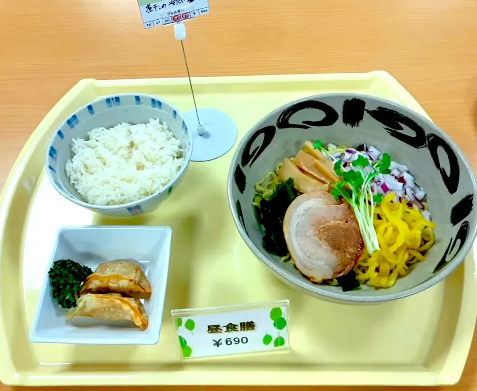 札幌第一合同庁舎地下食堂　つめたい麺フェア②煮干し塩ラーメンセット|nyama1さん