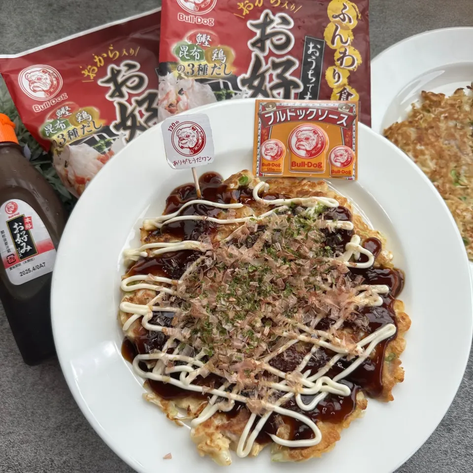 Snapdishの料理写真:ブルドックお好み焼き祭り|らぴすらずり(らぴ)さん