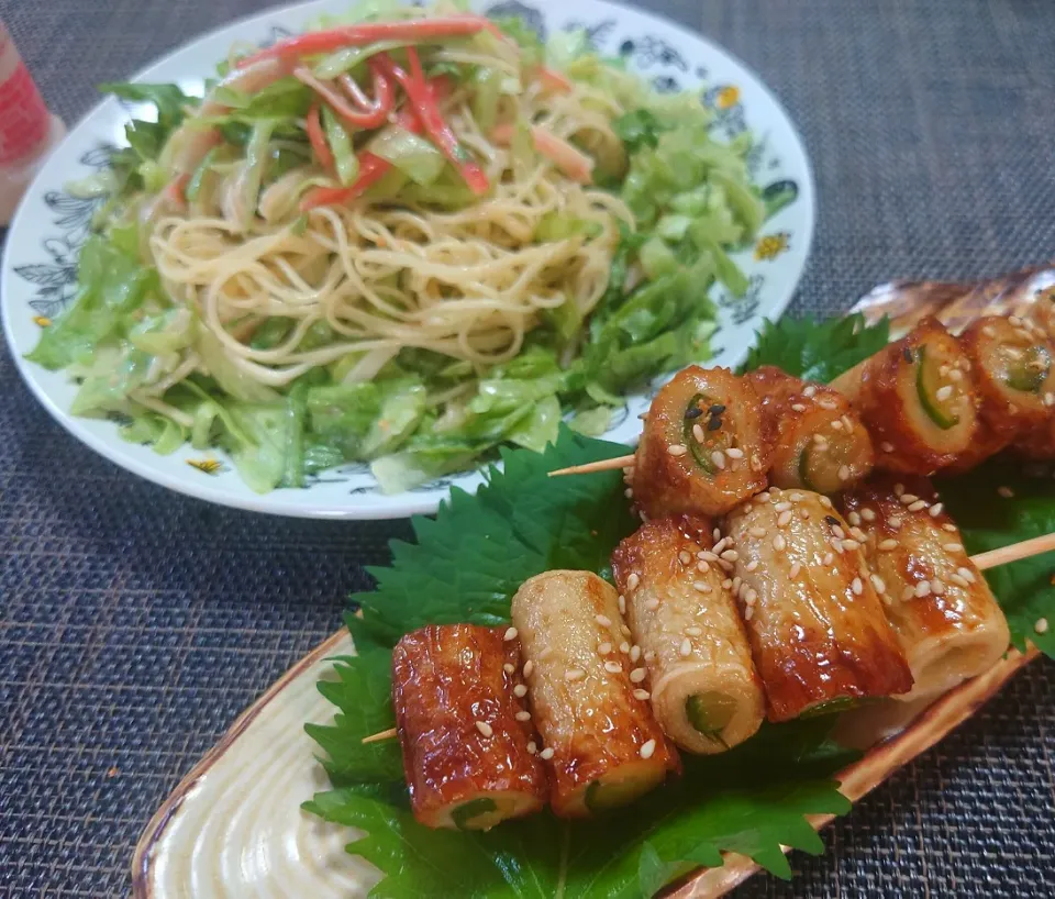 カニミソマヨレタスパ
ちくキュウ胡麻照り焼|マギーさん