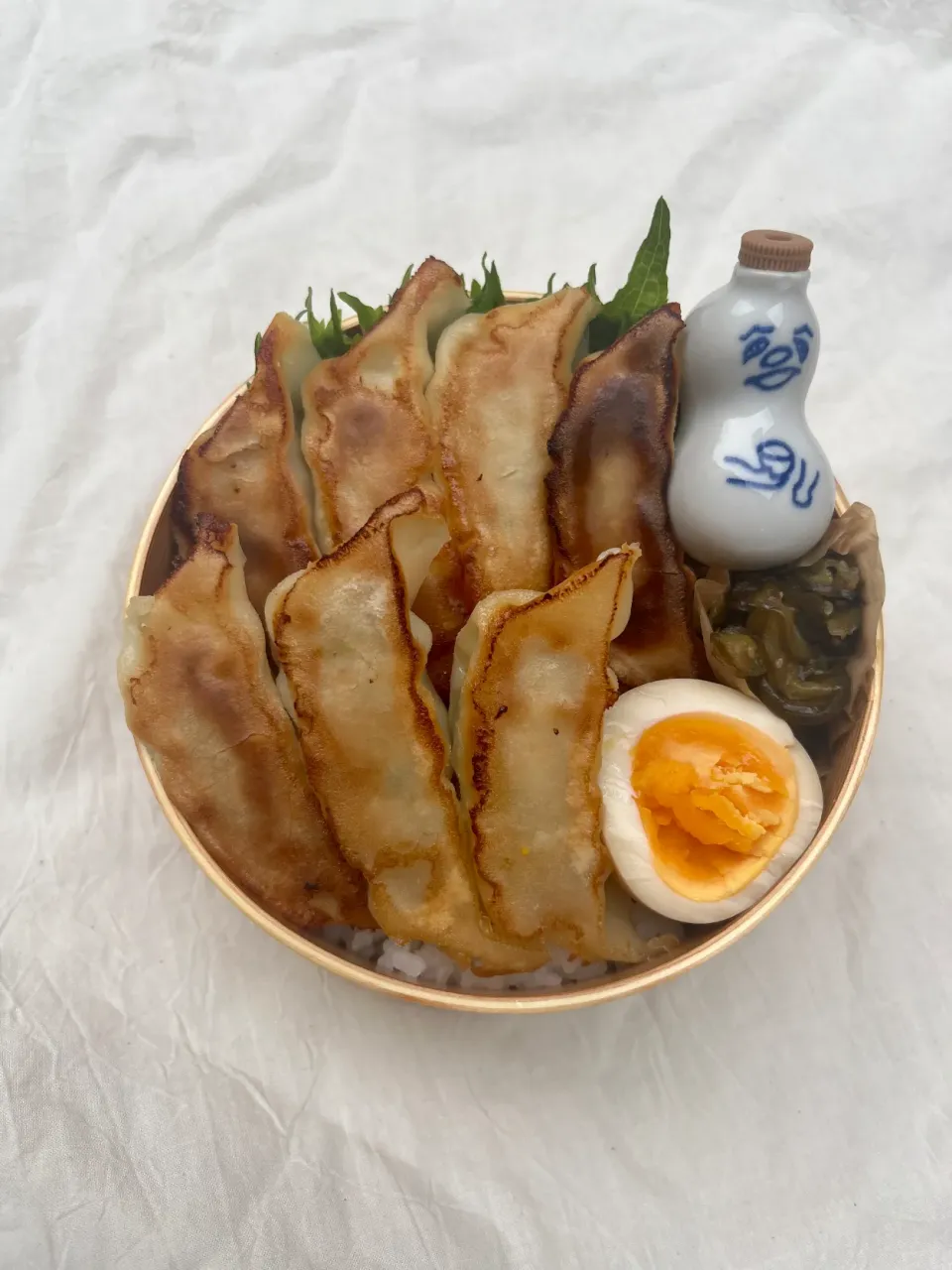 Snapdishの料理写真:餃子弁当。|chocohimeさん