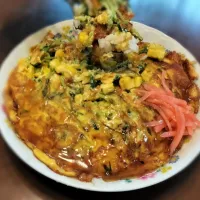 🌱豆苗とトウモロコシ🌽の天津飯