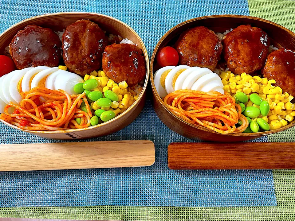 煮込みハンバーグ弁当　ゆで卵|ジャイママさん