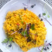 Roasted Pumpkin Capsicum And Three Cheese Risotto|Rajさん