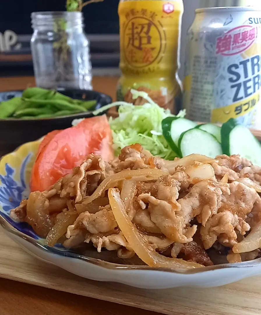 豚のしょうが焼き|まりおさん