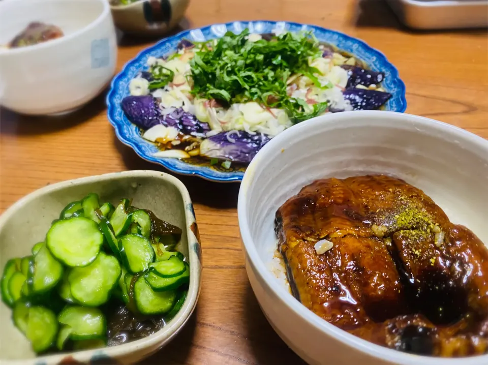 夏のうなぎ晩御飯定食|hmさん