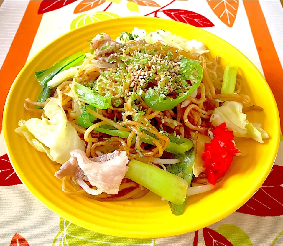 朝食の焼きそば|🌻ako ·͜·♡peco🌻さん