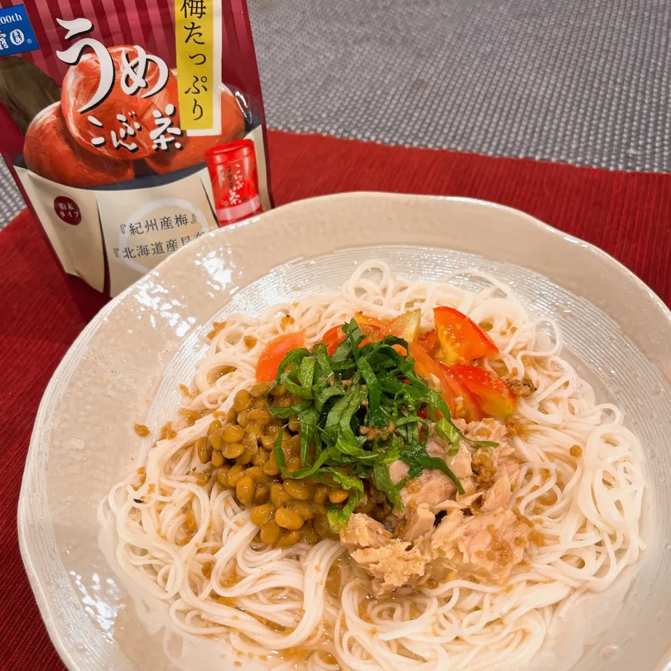 うめこんぶ茶でさっぱりそうめん|Cookieさん