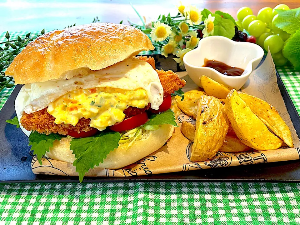 フィッシュバーガーでお家ランチ🍔|🌼はなちゃん🌼さん