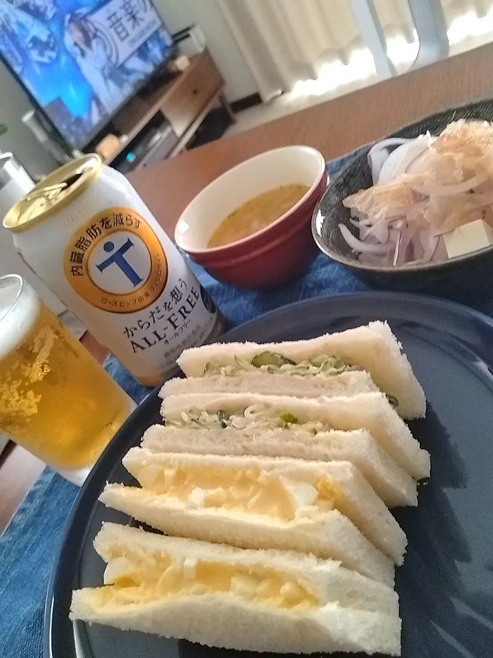 自家製サンドイッチランチ|食事メモメモさん