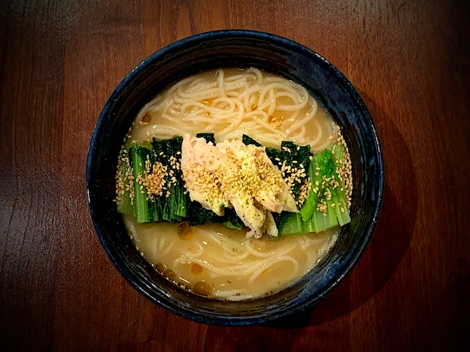 焦がしニンニクそうめん|半田手延べそうめんの店 阿波や壱兆さん