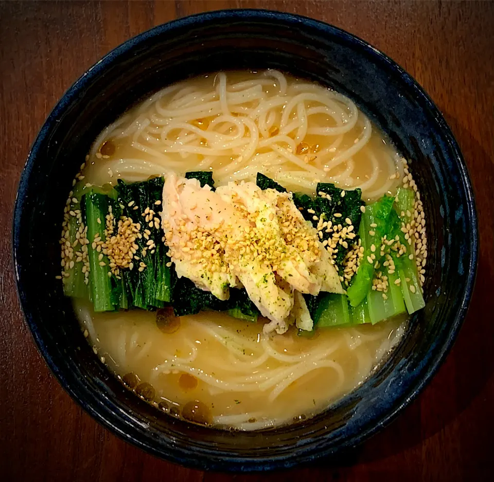 焦がしニンニクそうめん|半田手延べそうめんの店 阿波や壱兆さん