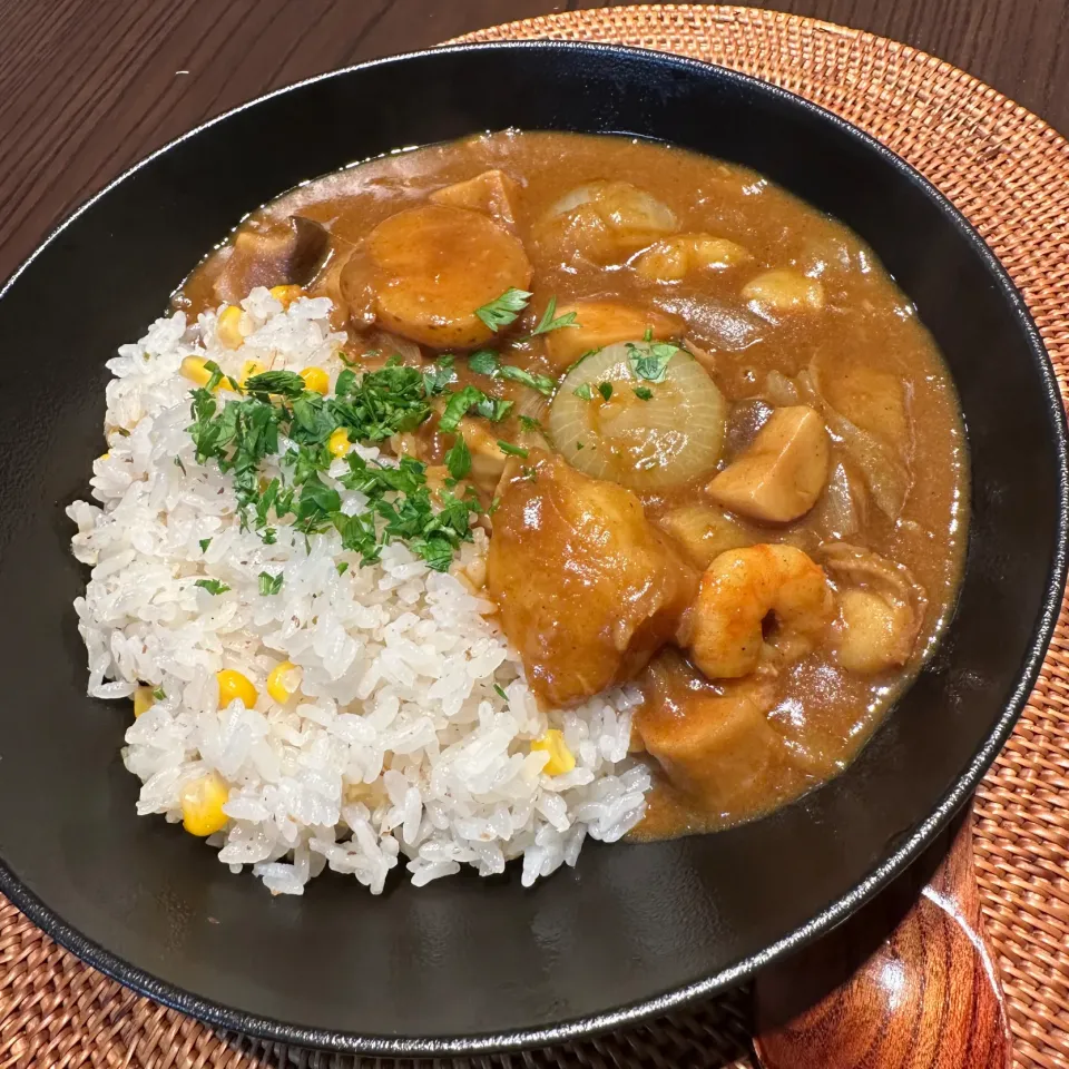 シーフードカレー🍛|いくさん