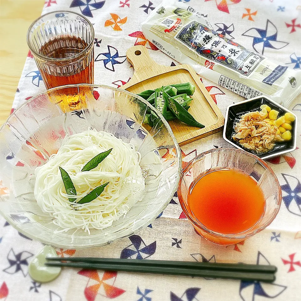 そうめん　白だし＋スイチリ|アスママさん