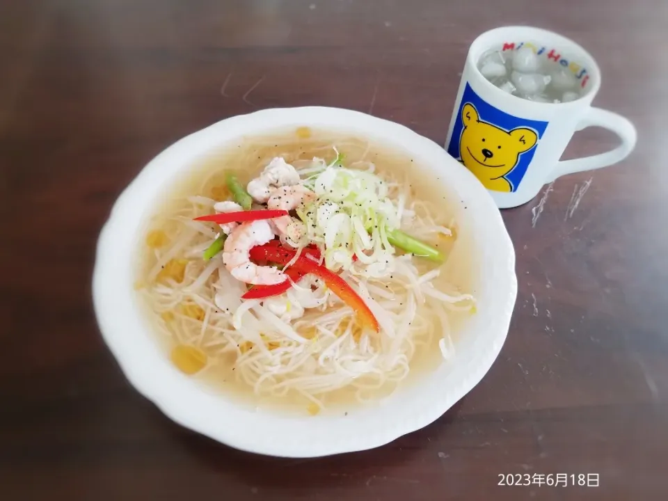 2023年6月18日の昼ご飯
ぶっかけそうめん
焼酎水割り|ソラ♂のご飯さん