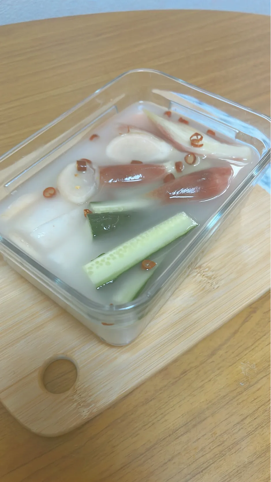 Snapdishの料理写真:米粉で水キムチ|Rumiさん