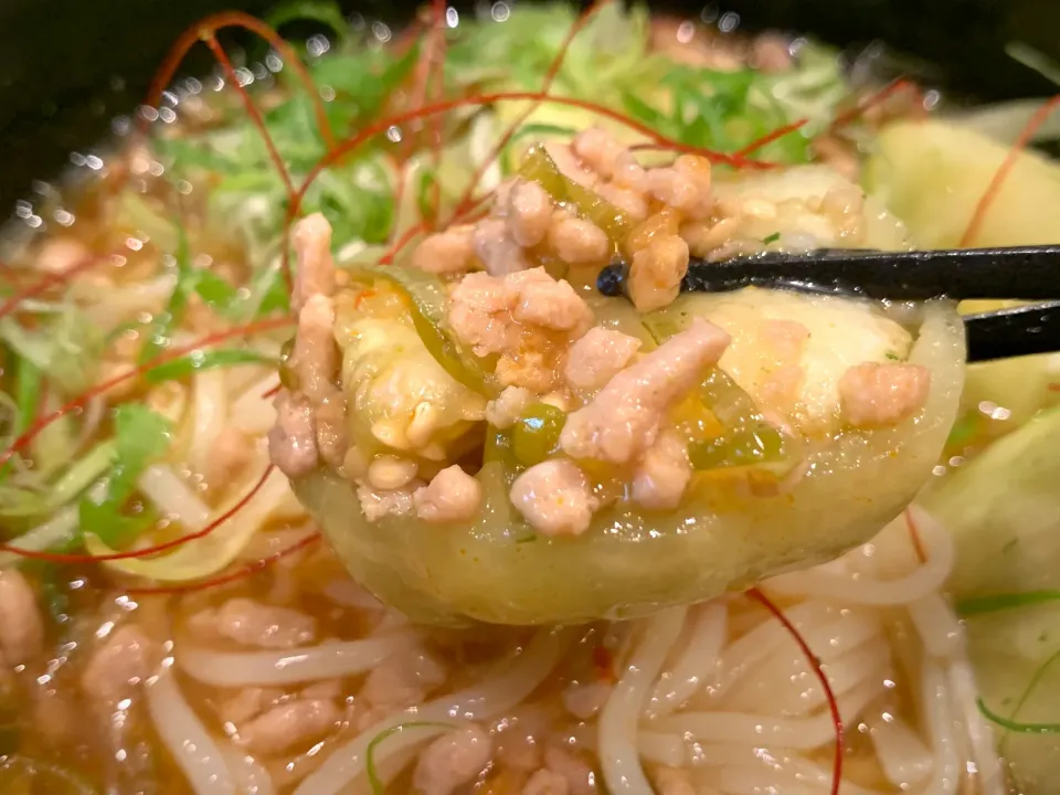 蒸し茄子麻婆そうめん|半田手延べそうめんの店 阿波や壱兆さん