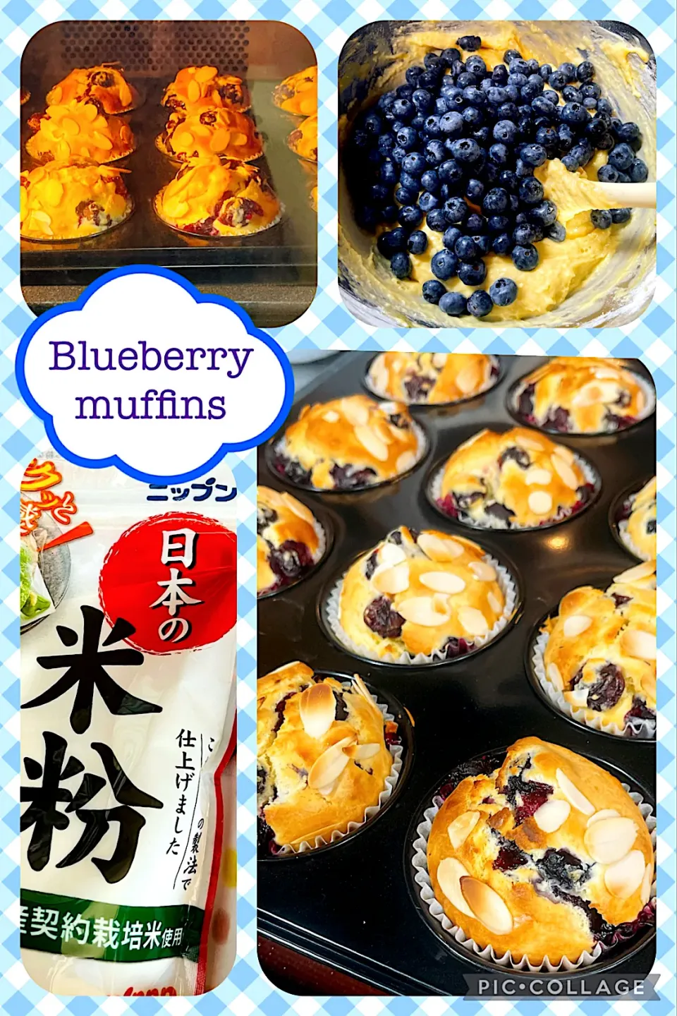 2023/07/18 米粉でしっとりふっくらBlueberry muffins|Blueberry🫐さん