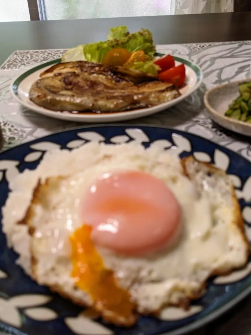 目玉焼き乗っけご飯🍚
とろなすのステーキ|ヒカリーさん