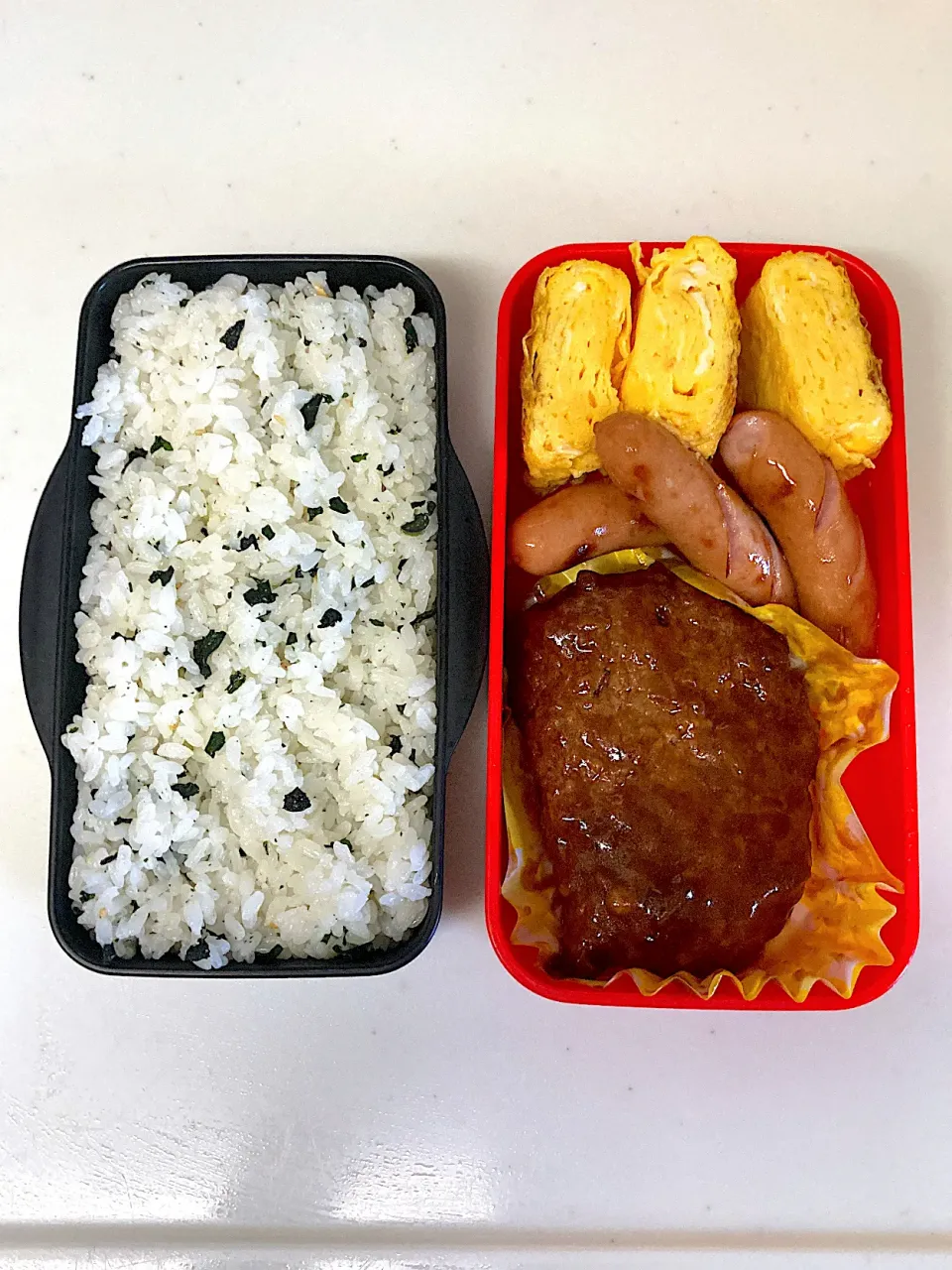 高2になった次男くんへ　ハンバーグ弁当|晴れ時々弁当さん