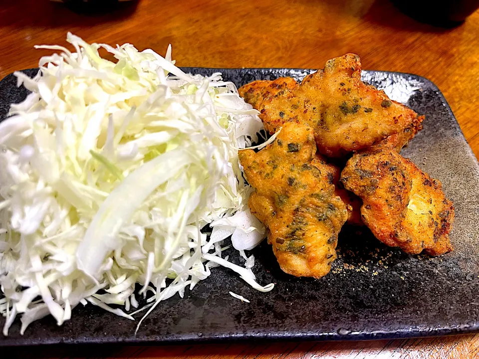 鶏胸肉のあおさ揚げ|さんだーさん