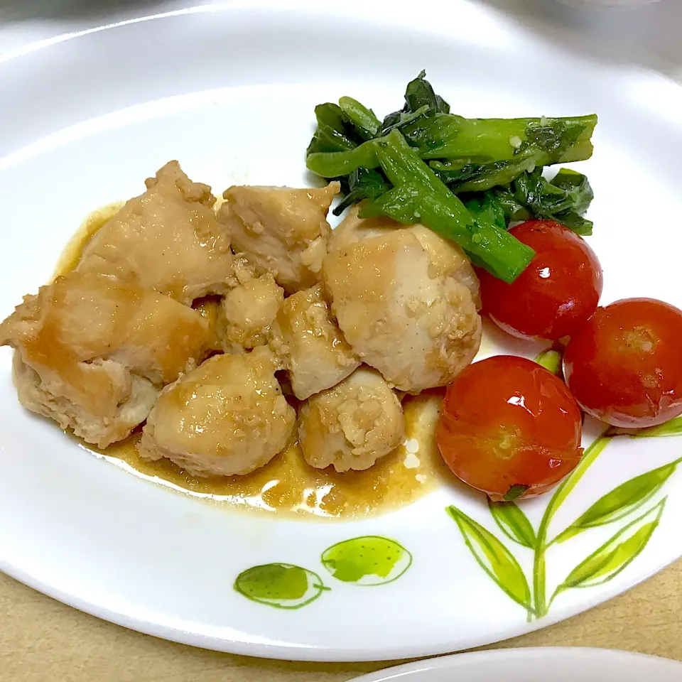 鶏肉のにんにく醤油ソテー|春の日さん