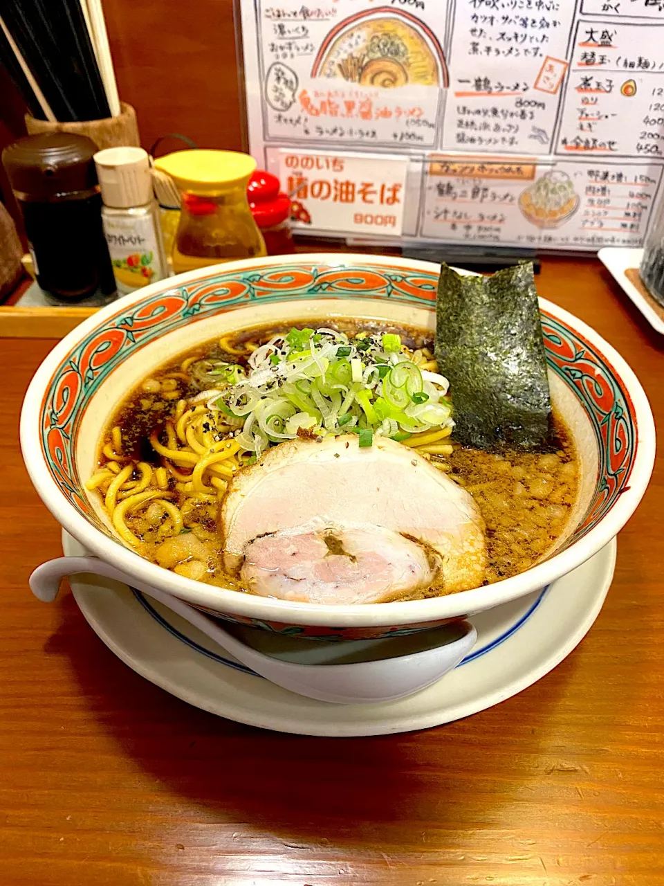 背脂黒醤油ラーメン|髙野泰朋さん