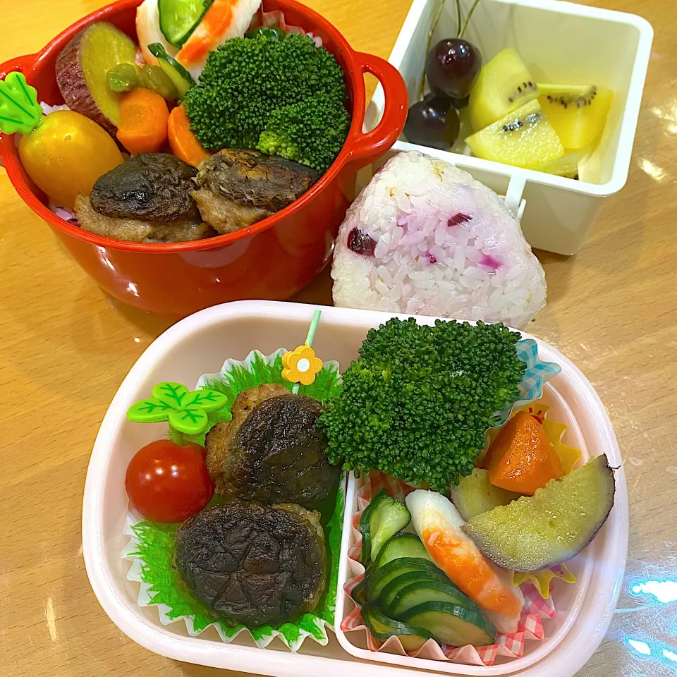 Snapdishの料理写真:😋今日の学童弁当🍱🍙|moyukitaさん