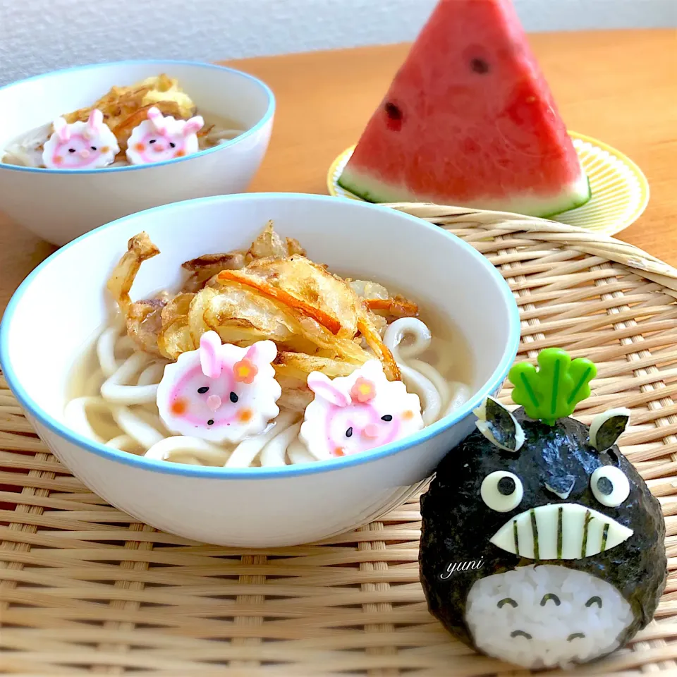 Snapdishの料理写真:トトロのひげ❓を付けるのを忘れた🍲昼ごはん🕛|🌸yuni🌸さん