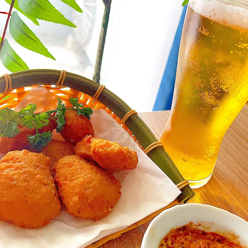 今日は休み　🍗手作りチキンナゲットと🍺ビール　　　やっぱり有休の昼飲みはうまいなぁー😋|S の食卓2さん