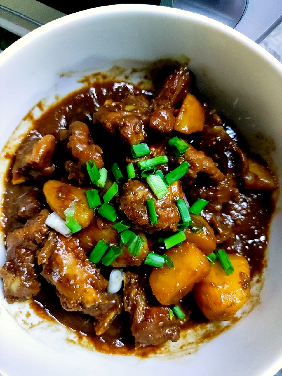 Nyonya pork ribs braised with mushroom and potatoes/ Aka babi pongteh|Jocelyn SETさん