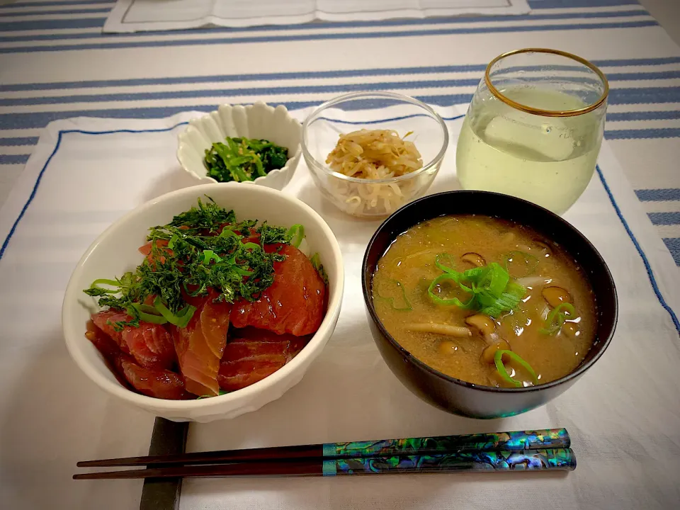 2023/7/21 晩御飯🍴😋鉄火丼|ひーちゃんさん