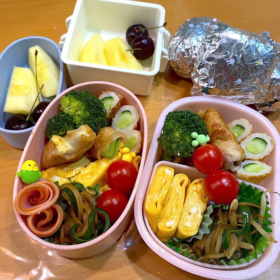 Snapdishの料理写真:😋今日の学童弁当🍙|moyukitaさん